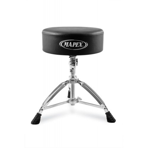 [T750A] BANCO MAPEX, PARA BATERIA, PATA DOBLE CROMADO, CON BLOQUEO DE MEMORIA, VARILLA DE ACERO ROSCADA