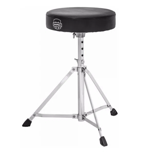 [T200] BANCO MAPEX, PARA BATERIA, PATA UNA BARRA CROMADO, ALTURA REGULABLE