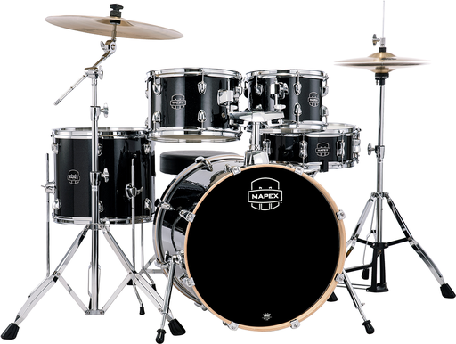 [VE5294FT VH] BATERIA ACUSTICA MAPEX, SERIE VENUS, 5PCS, Black Galaxy Sparkle (VH), MEDIDAS: 22", 10", 12", 16", 14" -