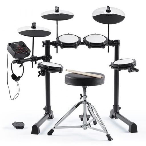 [EDRUMTOTALXUS] BATERIA ELECTRICA ALESIS, 7 PIEZAS, 120 SONIDOS, 10 KIT DE BATERIA, TECNOLOGIA DYNAMIC ARTICULATION