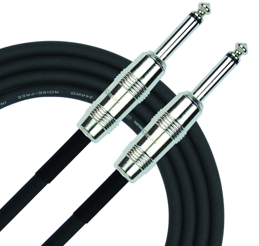 [IPC-241PN-10M/BK] CABLE PARA INSTRUMENTO KIRLIN, TS 1/4 - TS 1/4, CAPA LISO NEGRO, 10 METROS