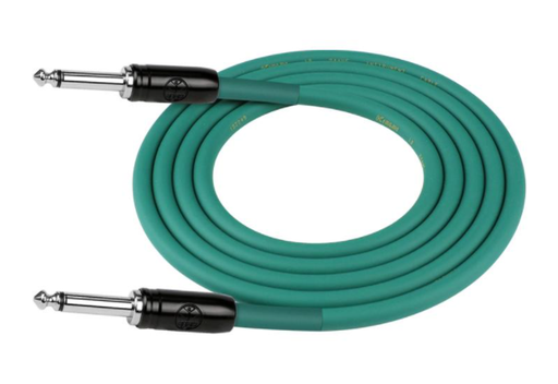 [IPC-241PN-6M/GR-24AWG] CABLE PARA INSTRUMENTO KIRLIN, TS 1/4 - TS 1/4, CAPA LISO VERDE, 6 METROS