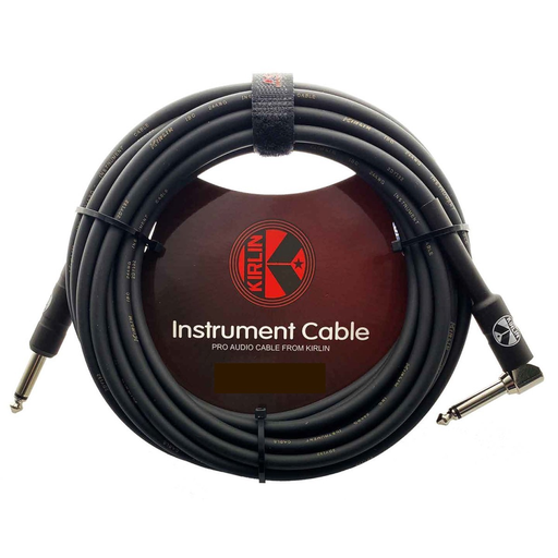 [IPCH-242-3M/HBK 24AWG] CABLE PARA INSTRUMENTO KIRLIN, TS 1/4 RECTO - TS 1/4 L, RECUBRIMIENTO DE PVC NEGRO, 3 METROS