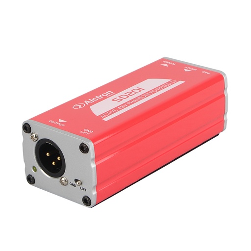 [SD201] CAJA DIRECTA ALCTRON, COMPACTA, ACTIVO, 1 CANAL, PARA ESCENARIO Y ESTUDIO