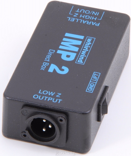 [IMP 2] CAJA DIRECTA WHIRLWIND, PASIVO, ENTRADA PARALELO ( STEREO) - 1 SALIDA XLR, CHASIS METAL MEGRO, PARA USO PROFESIONAL