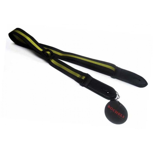 [WU-05BK-GR] CINCHO BOCHELI, PARA UKULELE, FRANJAS NEGRO Y VERDE