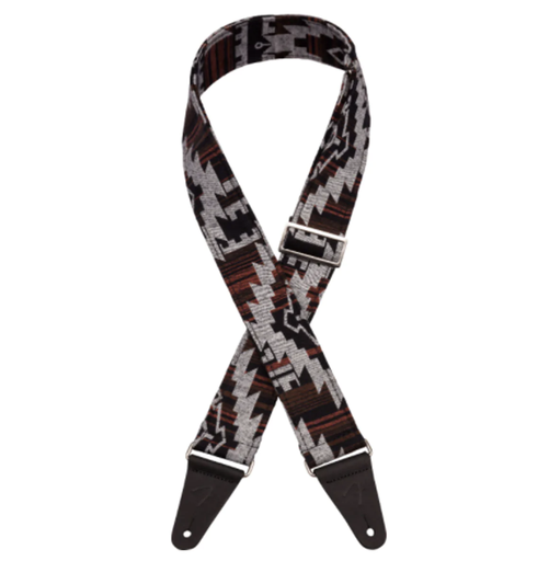 [0992132551] CINCHO FENDER, PARA GUITARRA/BAJO, COLOR NEGRO AZTECA