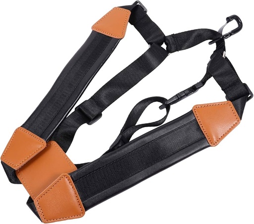 [YWSS-03] CINCHO PARA SAXOFON VIVALDI, EN X, COLOR NEGRO Y CAFE