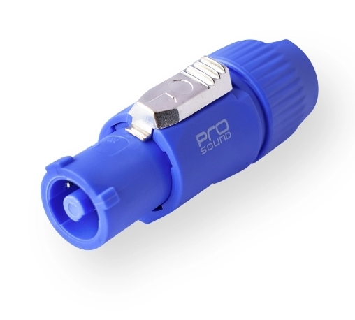 [T-PL280BL] CONECTOR PROSOUND, POWERCON,  MACHO COLOR AZUL, 2PCS