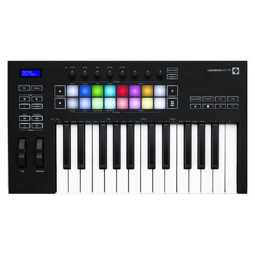 [25 MK3] CONTROLADOR MIDI LAUNCHKEY NOVATION, 25 TECLAS, PARA MAC/PC/IOS
