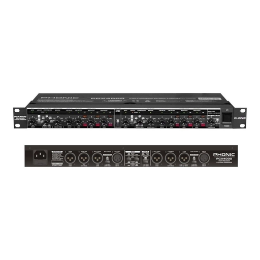 [PCX4000] CROSSOVER ANALOGICO PHONIC, 2 Y 3 VIAS STEREO, 4 VIAS MONO, FILTROS Linkwitz-Riley