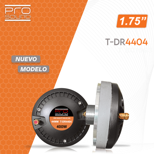 [T-DR4404] DRIVER PROSOUND, 400 WATTS, 8 OHMS, 1.5Khz - 20khz, 44MM (1.75)  T-DR4404