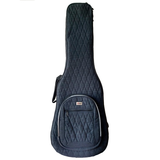 [ZXB-25EG] ESTUCHE SEMI-RIGIDO CAFACT, PARA GUITARRA ELECTRICA, VERDE OSCURO