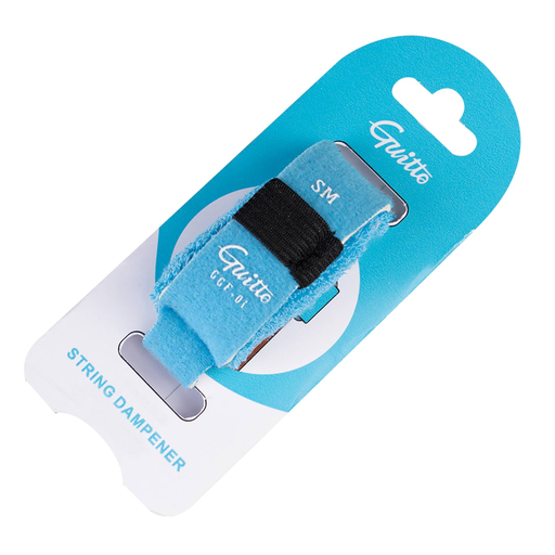 [GGF-01] FRETWRAP GUITTO, SM, ELIMINADOR DE ARMONICOS, PARA GUITARRA O BAJO, COLOR CELESTE,