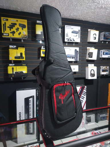 [RED-F-GUITE-FR-BK] FUNDA PARA GUITARRA ELECTRICA FENDER, ENGUATADO, COLOR NEGRO