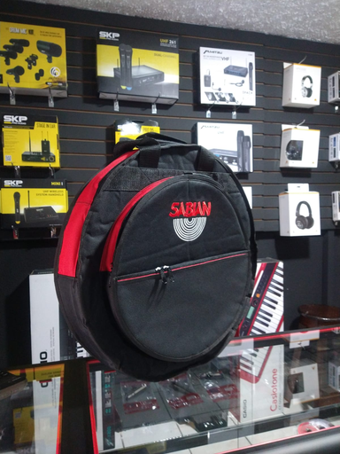 [RED-F-PLA-SN-BK] FUNDA PARA PLATILLOS SABIAN , DOBLE COMPARTIMENTO, CON DIVISION PARA CADA PLATILLO, ENGUATADO, COLOR NEGRO