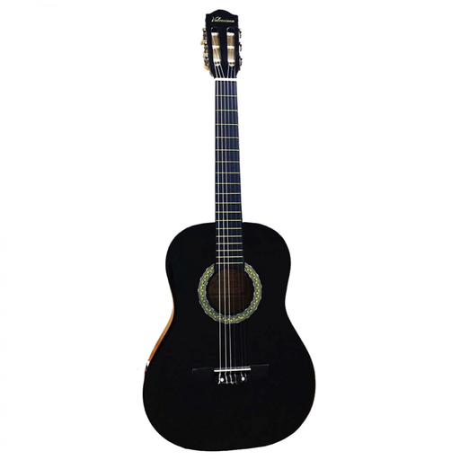 [GV-AC821BK] GUITARRA CLASICA VALENCIANA, 36, NEGRO, CON FUNDA