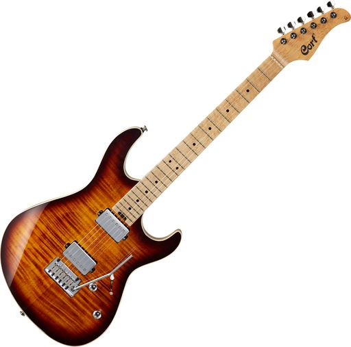 [G290 FAT II AVB] GUITARRA ELECTRICA CORT, MADERA ARCE FLAMEADA, ALISO, ARCE TOSTADA, PASTILLAS VTH-77, COLOR VIOLIN BURST ANTIGUO, INCLUYE FUNDA