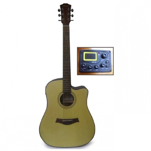 [GV-AF485CE] GUITARRA ELECTROACÚSTICA CASINO VALENCIANA, 41, NATURAL, CON FUNDA