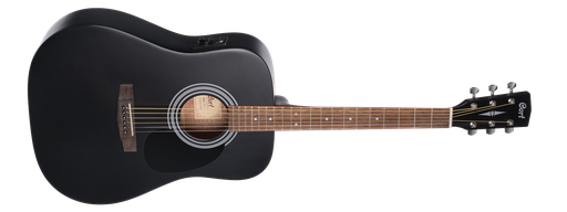 [AD810E BKS] GUITARRA ELECTROACUSTICA CORT, COMBINACION DE MADERA ABETO, CAOBA, COLOR NEGRO, CON FUNDA
