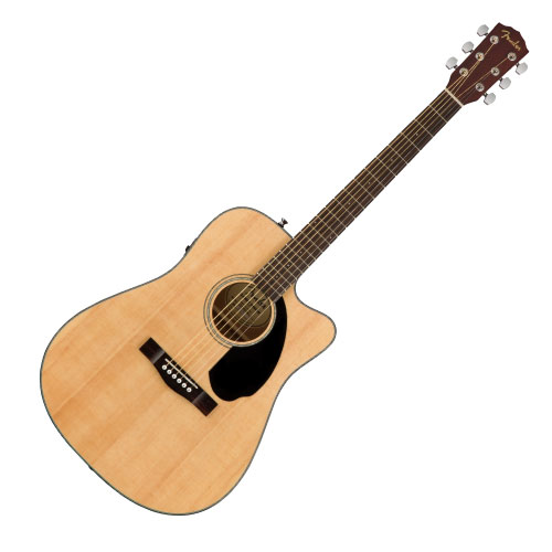 [0970113021] GUITARRA ELECTROACUSTICA FENDER, SERIE DREADNOUGHT, MADERA CAOBA, DIAPASON DE NOGAL, COLOR NATURAL