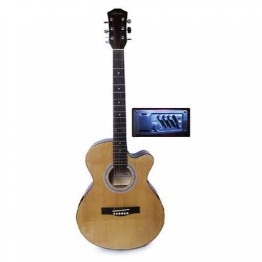 [GV-AF27HCE] GUITARRA ELECTROACUSTICA VALENCIANA, 39, COUNTRY NATURAL, CON FUNDA