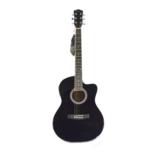 [GV-AF227AE-BK] GUITARRA ELECTROACUSTICA VALENCIANA, 39, NEGRO, CON FUNDA