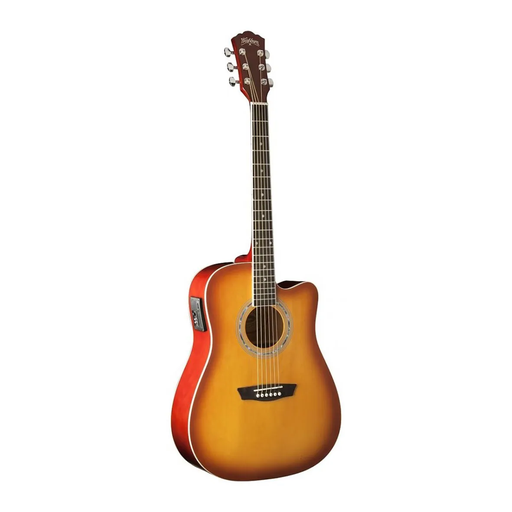 [WA90CETSPAKEC] GUITARRA ELECTROACUSTICA WASHBURN, TIPO DREADNAUGHT, CON ESTUCHE