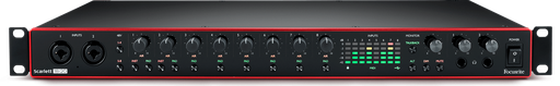 [18I20 G3] INTERFACE DE AUDIO FOCUSRITE, SCARLET, 8-IN / 8-aux OUT / 2 OUT MAIN, 24BIT, 192KHZ