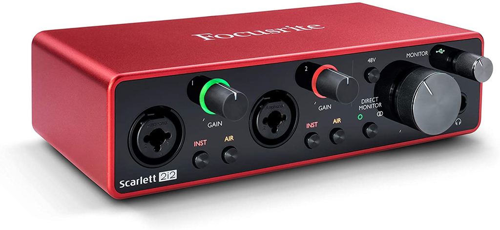 INTERFACE DE AUDIO FOCUSRITE, SCARLETT, 2-IN / 2-OUT, 24BIT, 192KHZ ...