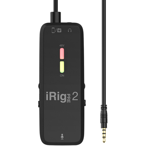 [IP-IRIG-PRE2-IN] INTERFACE DE MICROFONO IK MULTIMEDIA, XLR, ALIMENTACION FANTASMA +48V, COMPATIBLE CON IOS Y ANDROID