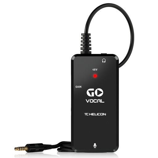 [GO VOCAL] INTERFACE PORTATIL TC HELICON, PREAMP DE MICROFONO PARA DISPOSITIVOS MOVILES, PHANTOM 48V, PARA iOS, ANDROID, MAC Y PC