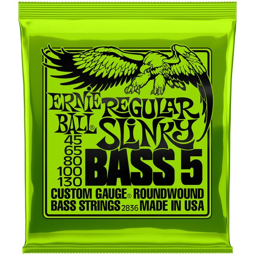 [002836] JUEGO DE CUERDAS ERNIE BALL, PARA BAJO, 5 CUERDAS, METAL, CALIBRE 40-130