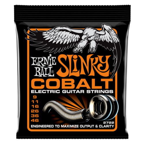 [P02722] JUEGO DE CUERDAS ERNIE BALL, PARA GUITARRA ELECTRICA, HIBRIDO, METAL .009-46
