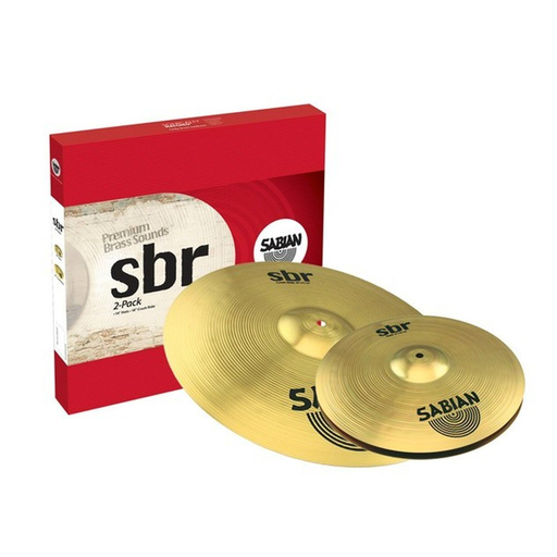 [SBR5002 TWO PACK] SET DE PLATILLOS SBR SABIAN, HI-HAT 14, CRASH RIDE 18