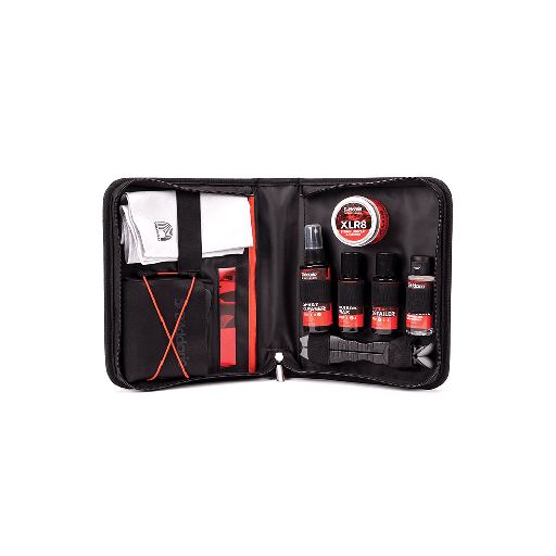 [PW-ECK-01] KIT DE LIMPIEZA D´ADDARIO, PARA GUITARRA O BAJO, PULIDOR, LUBRICANTE DE CUERDAS, PAÑO, SOPORTE Y ESTUCHE