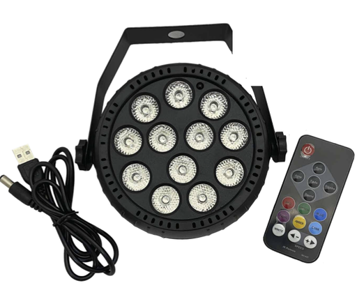 [ZYP-31212LT] LUZ LED ZEBRA, 12 LED X3W RGB/CONTROL REMOTO, VARIOS TIPOS DE FUNCIONES.