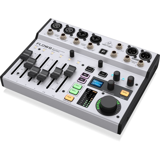 [FLOW 8] MEZCLADORA DIGITAL BEHRINGER, FLOW 8, 8 ENTRADAS, BLUETOOTH AUDIO, INTERFAZ USB