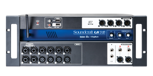 [UI 16R] MEZCLADORA DIGITAL DE RACK SOUNDCRAFT, UI 16R, 12CPREAMP STUNDER, PROCESAMIENTO HARMAN, MODULO WIFI
