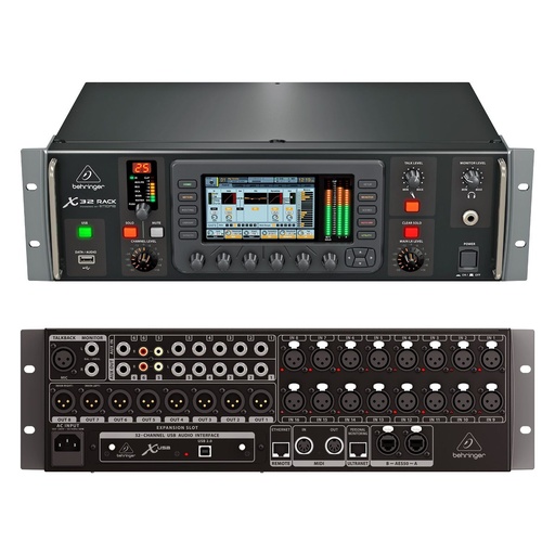 [X32 RACK] MEZCLADORA DIGITAL X32 RACK BEHRINGER, CON 16 PREAMPS MIDAS