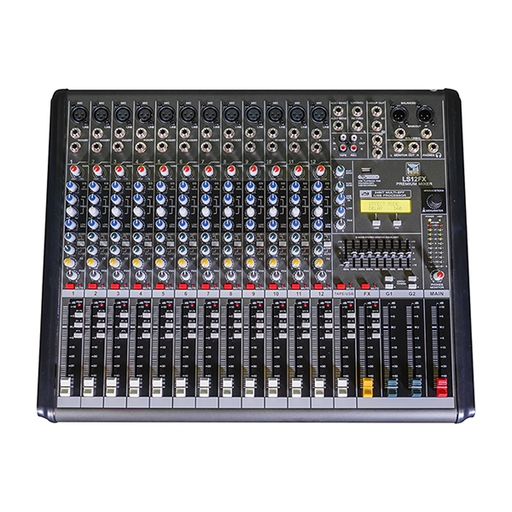 [LS12FX] MEZCLADORA PASIVA LS SYSTEMS, 12 ENTRADAS (12 XLR/LINE) (2 STEREO), USB PLAYBACK, FX, ACUALIZADOR GRAFICO 9 BANDAS