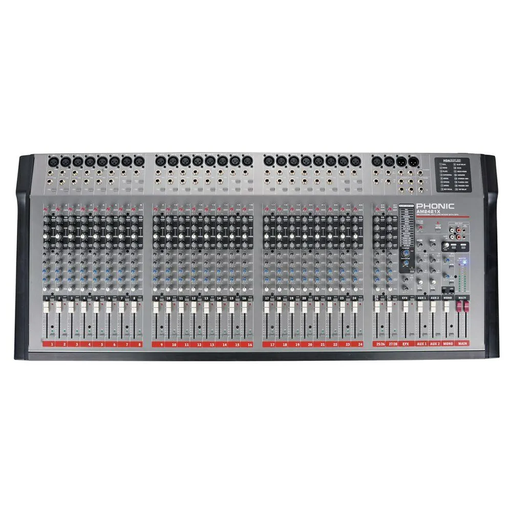 [AM2421X] MEZCLADORA PASIVA PHONIC, 24 CANALES XLR (2 STEREO),24 FX, 48V+, PARA ESTUDIO Y EN VIVO