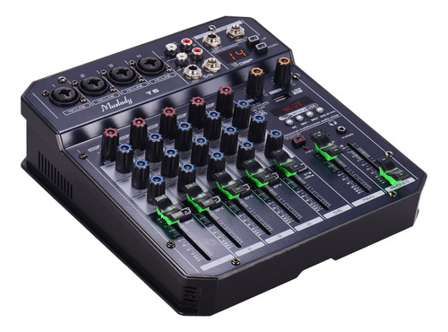 [XPA6-G] MEZCLADORA PASIVA X PRO AUDIO 4 CANALES MONO + 1 ESTEREO, 16 DSP, USB