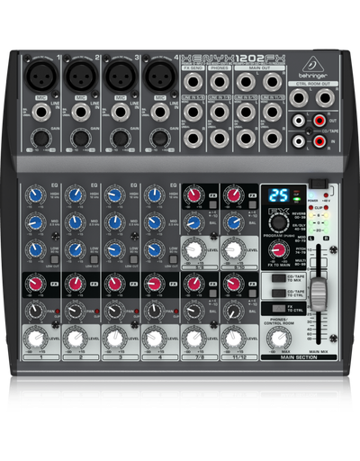 [1202FX] MEZCLADORA PASIVA XENYX BEHRINGER, 12 ENTRADAS (4XLR) (4STEREO) 2 BUSES, FX