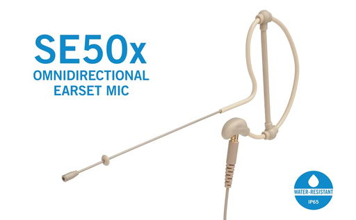 [SE50X] MICROFONO CONDENSADO SAMSON, TIPO DIADEMA, OMNIDIRECCIONAL, COLOR BEIGE