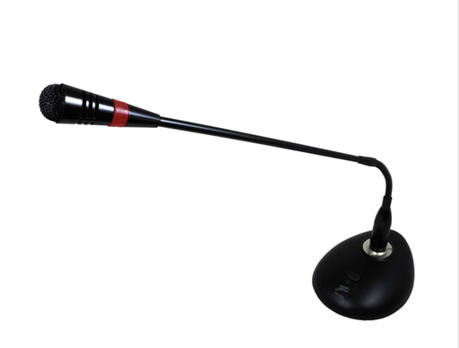 [DM-35B] MICROFONO CONDENSADO STUDIO Z, CUELLO DE CISNE, INDICADOR CON LUZ, NEGRO, INCLUYE BASE,