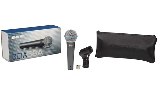 [BETA 58A] MICROFONO DINAMICO SHURE, SUPER-CARDIOIDE, PARA VOCES