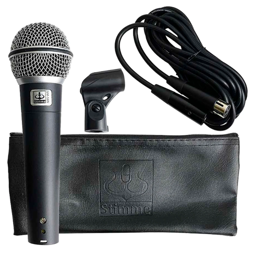 [SM-58N] MICROFONO DINAMICO STIMME, CARDIOIDE, CHASIS NEGRO, CON CABLE XLR A XLR
