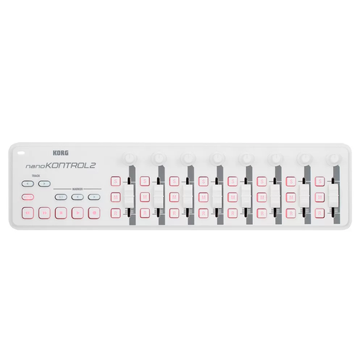 [NANOKONTROL2 WH] MINI CONTROLADOR KORG, USB, 9 CONTROLES ROTATIVOS, 9 FADERS, 18 SWITCHES, BLANCO