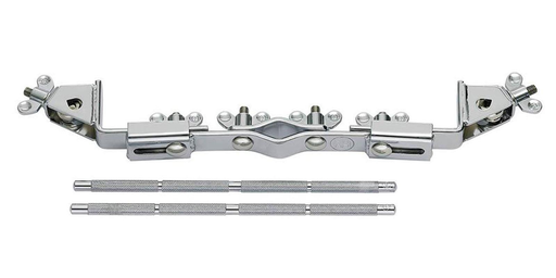 [MC-2] MULTI CLAMP MEINL, MONTAJE DOBLE, CROMADO, PARA 4 ACCESORIOS